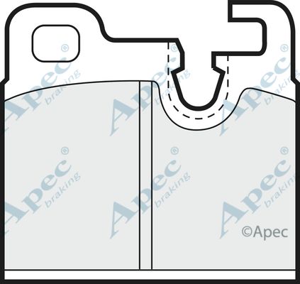 APEC BRAKING stabdžių trinkelių rinkinys, diskinis stabdys PAD305